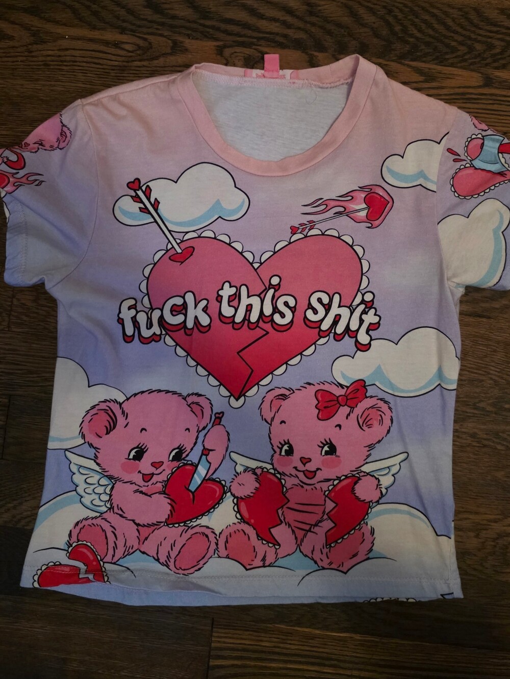 Sugar Thrillz "F This Sh*t" Teddy Women's Baby T